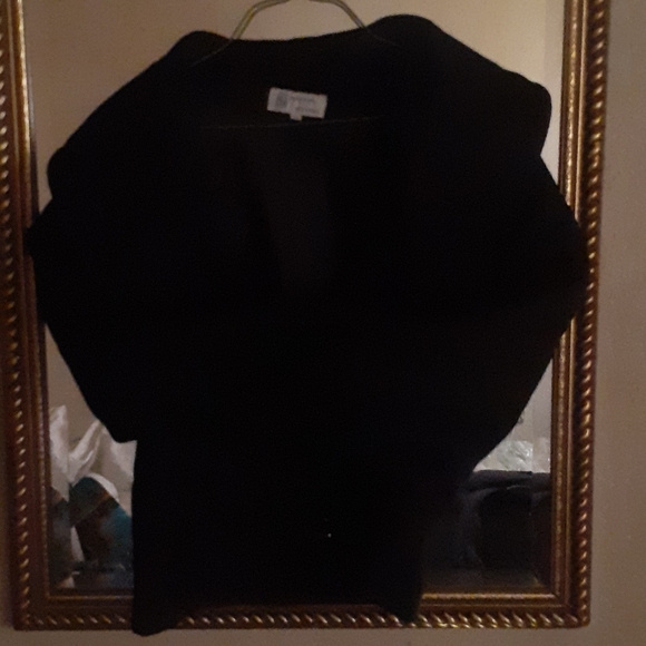 Dark blue wool short jacket blazer - Picture 3 of 5